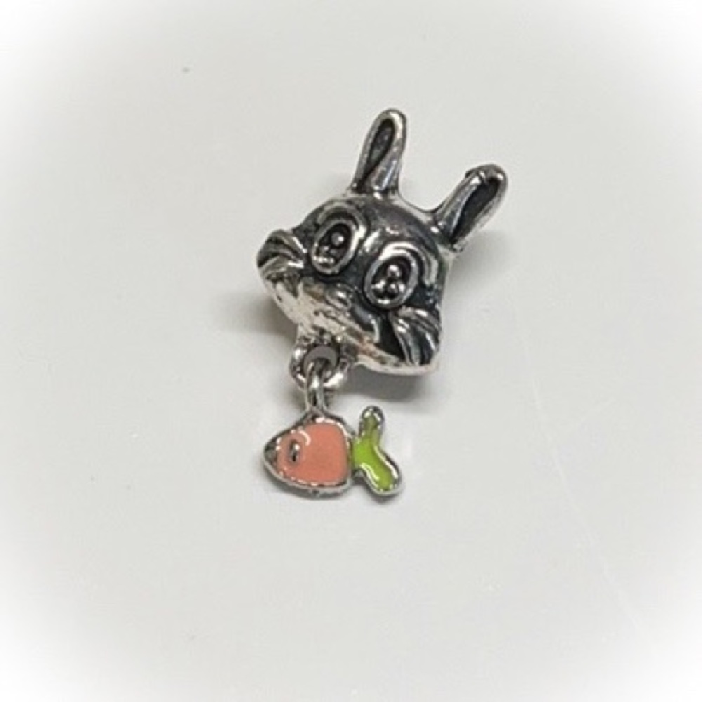 💕Beautiful Rabbit Charm with Fish Large Hole💕